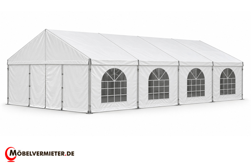 Festzelt mit Boden 8x16m, mit Boden und Seitenplanen
